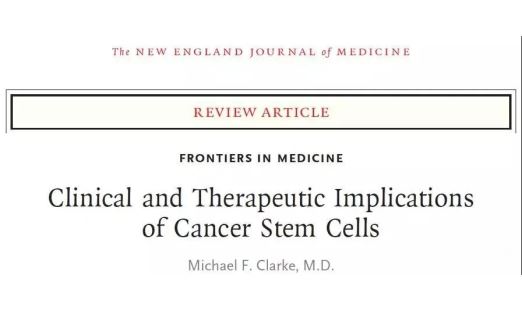 国际顶级期刊《NEJM》：肿瘤干细胞的基础临床和临床应用